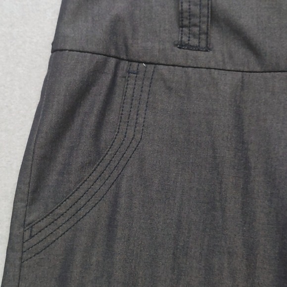 Billy Blues Dress Pants Womens 8 Wide Leg Charcoal Gray Stretch Career Workwear - Picture 3 of 16